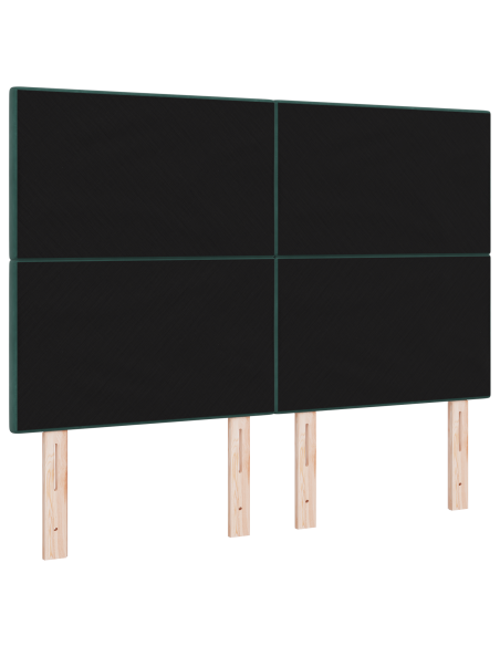 Testata LED Verde scuro 72 cm Velluto