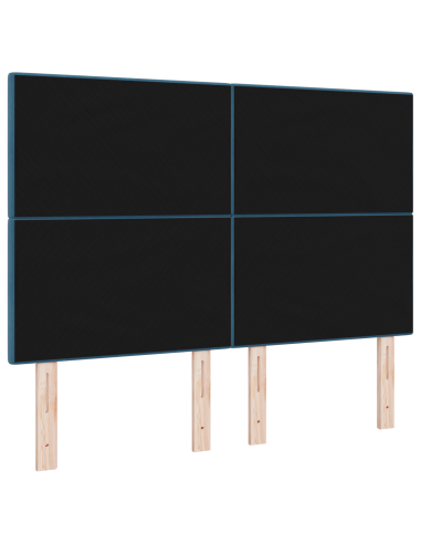 Testiera LED con luci a strisce a LED Blu 144 cm Poliestere