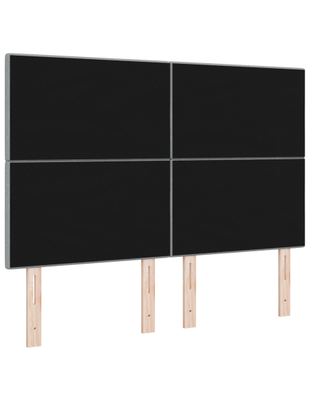 Luce da Testata LED Grigio 80 cm Tessuto