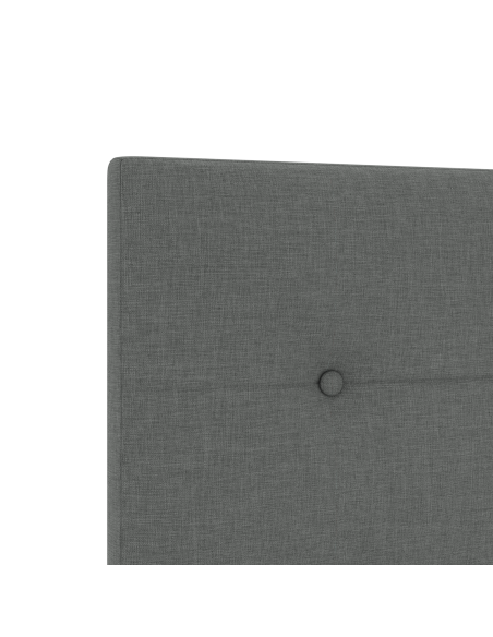Testata LED  Grigio Scuro 80 cm in Tessuto