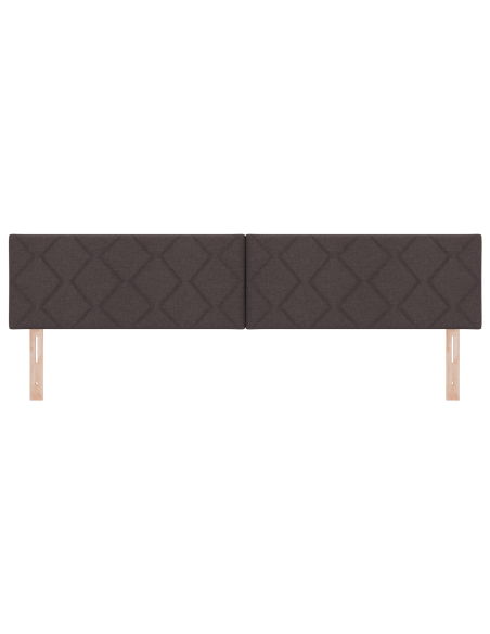 Testata LED  Design a Blocchi di Diamante Marrone Scuro 200 cm