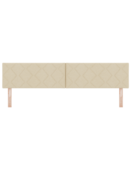 Testata LED  Design a Rombi Panna 200 cm Tessuto