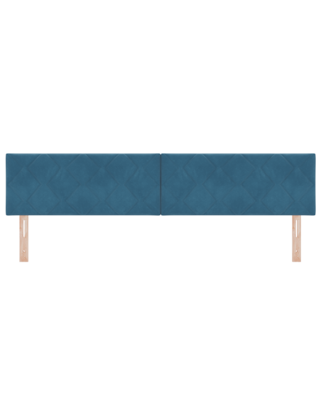 Testata LED Blu Scuro Set di 2 Blu scuro Schiuma ad alta densità