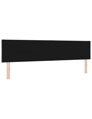 Testiera Nero 200 cm Tessuto