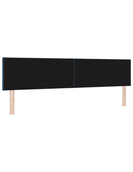 Testata Letto LED Design a Blocchi di Diamante Blu 200 cm Tessuto