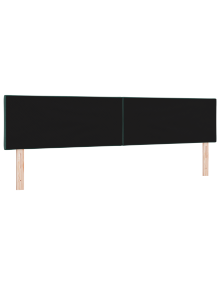 Testata LED Design a Blocchi di Diamante Verde Scuro 200 cm Velluto