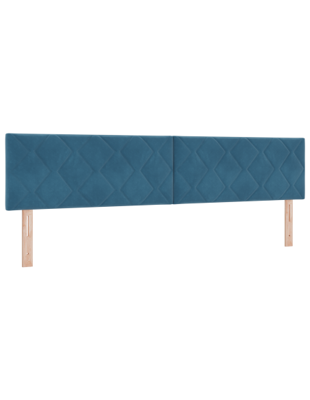 Testata LED Blu Scuro Set di 2 Blu scuro Schiuma ad alta densità