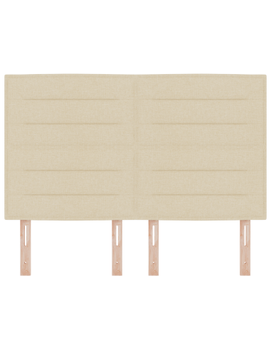 Testiera LED con luci a strisce a LED Crema 144 cm Poliestere