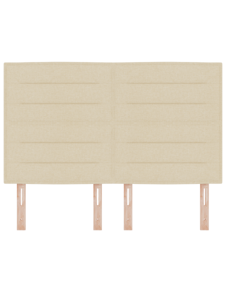 Testata letto Design a LED Crema 72 cm Tessuto