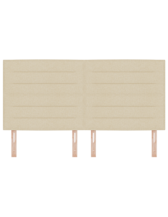 Testiera LED con luci a strisce a LED Crema 180 cm Poliestere