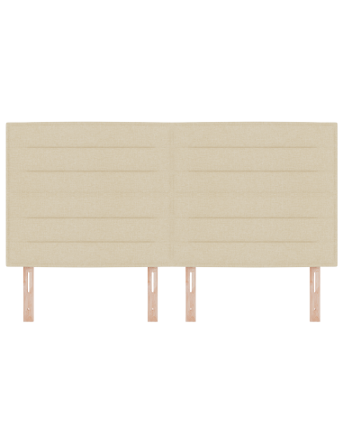 Testiera LED con luci a strisce a LED Crema 180 cm Poliestere