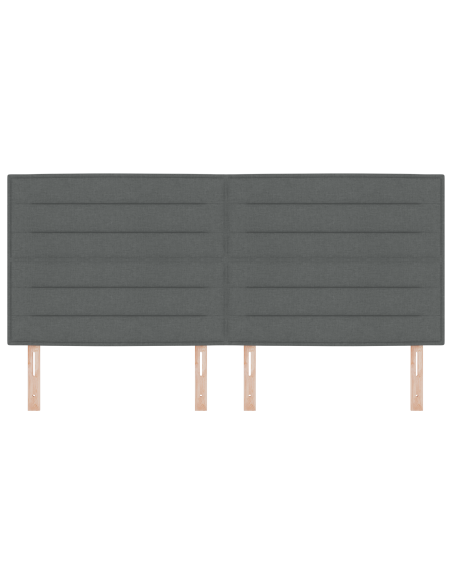 Testata LED Design Linee Grigio Scuro 100 cm Tessuto