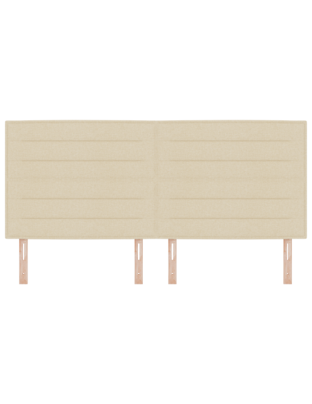 Testiera LED con luci a strisce a LED Crema 200 cm Poliestere