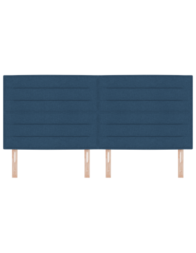 Testiera LED con luci a strisce a LED Blu 200 cm Poliestere