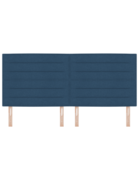 Testata a LED Design Lines Blu 200 cm Tessuto