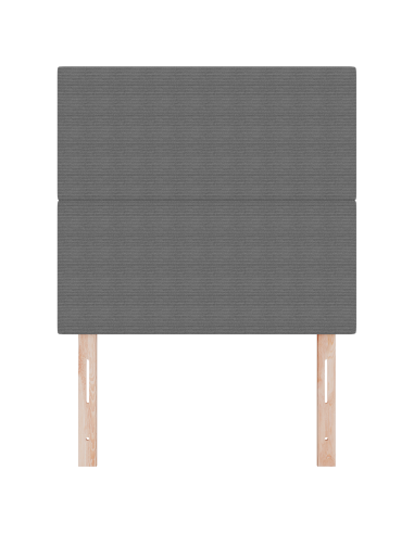 Testiera LED con testiera Grigio chiaro 80 cm Poliestere