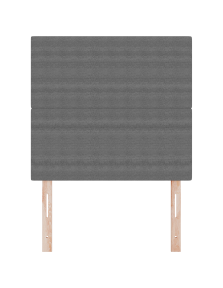 Testiera LED con testiera Grigio chiaro 80 cm Poliestere