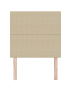 Testiera LED con testiera Grigio Verde 90 cm Poliestere