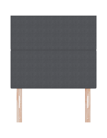 Testata LED  Grigia Scura 100 cm in Tessuto Corda