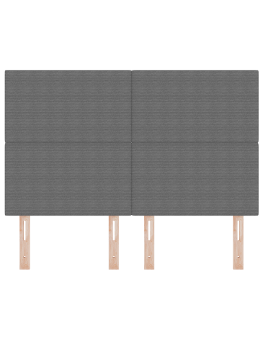 Testiera LED con testiera Grigio chiaro 160 cm Poliestere