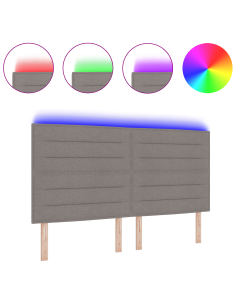 Testiera LED con luci a strisce a LED Talpa 180 cm Poliestere 2