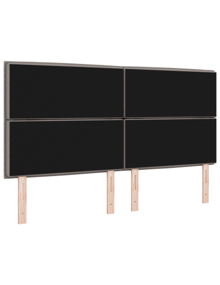 Testiera a LED Design Linee Tortora 90 cm Tessuto