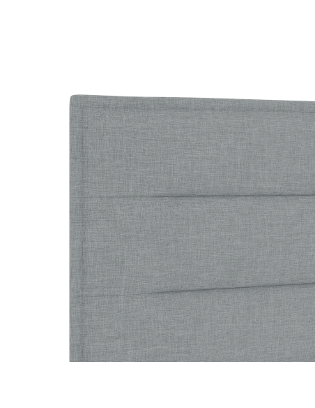 Testata LED Design Linee Grigio Chiaro 200 cm Tessuto