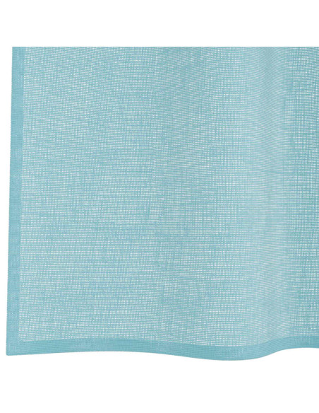 Tende in Voile con Tasche per Aste 2 pz Turchese