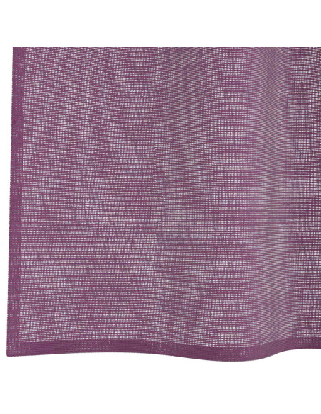 Tende in Voile con Tasche per Aste 2 pz Viola