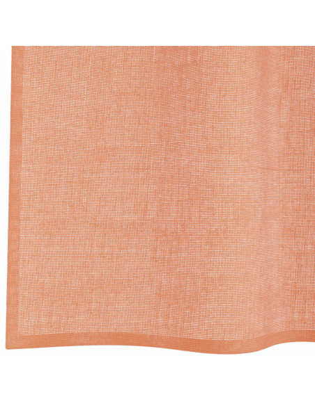 Tende in Voile con Tasche per Aste 2 pz Terracotta