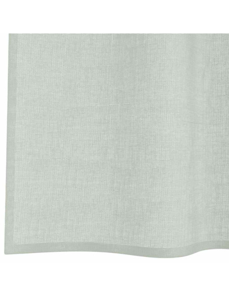 Tende in Voile con Tasche per Aste 2 pz Grigio Chiaro
