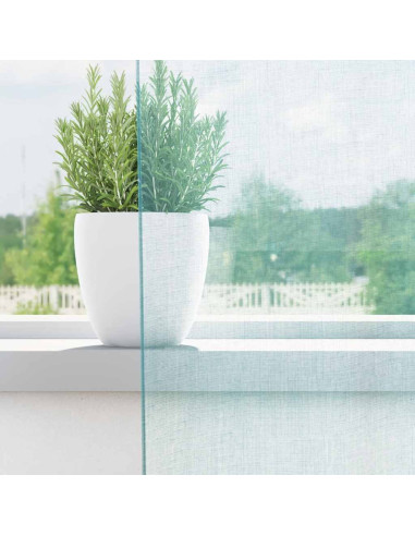 Tende in Voile con Tasche per Aste 2 pz Turchese