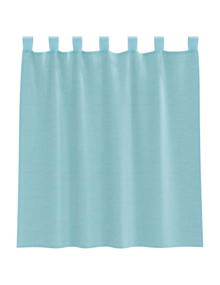 Tende in Voile con Tasche per Aste 2 pz Turchese