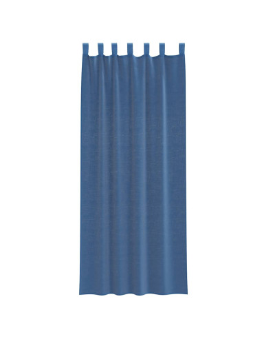 Tende in Voile con Tasche per Aste 2 pz Blu Reale