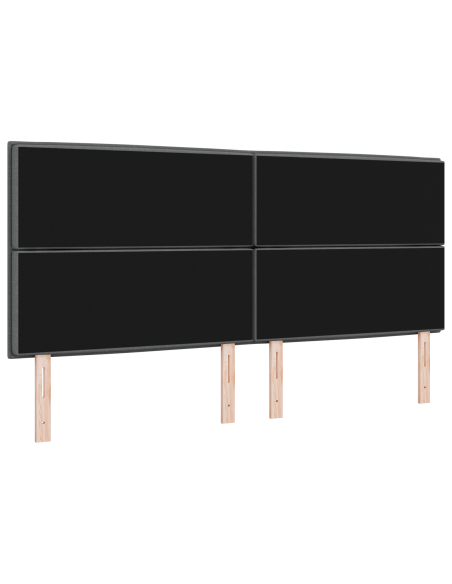 Testata LED Design Linee Grigio Scuro 100 cm Tessuto