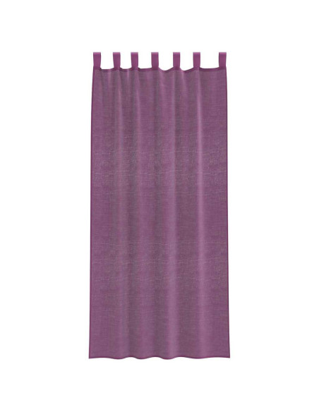 Tende in Voile con Tasche per Aste 2 pz Viola
