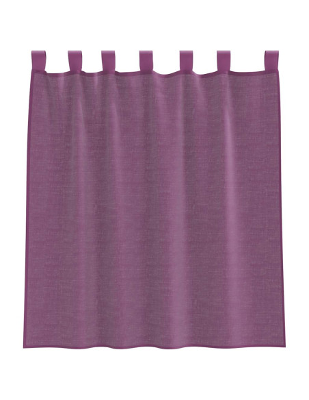 Tende in Voile con Tasche per Aste 2 pz Viola