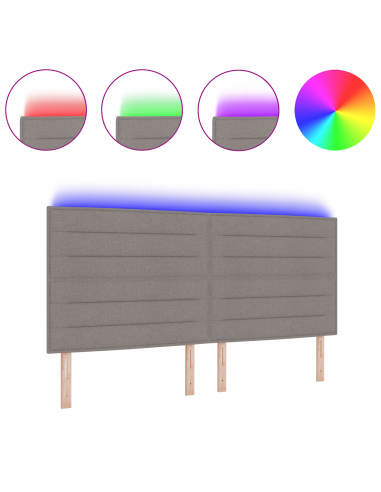 Testiera LED con luci a strisce a LED Talpa 200 cm Poliestere