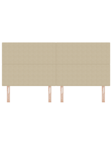 Testiera LED con testiera Grigio Verde 200 cm Poliestere