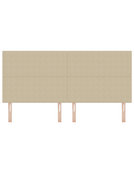 Testiera LED con testiera Grigio Verde 200 cm Poliestere