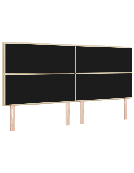 Testiera LED con luci a strisce a LED Crema 200 cm Poliestere