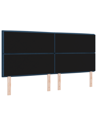 Testiera LED con luci a strisce a LED Blu 200 cm Poliestere