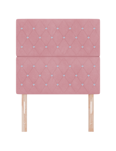 Testiera LED con luci a strisce a LED Rosa 90 cm Poliestere