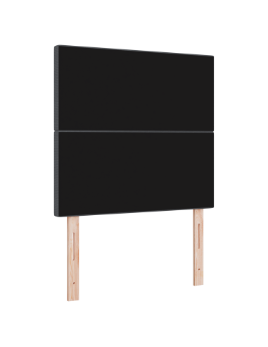 Testiera LED con testiera Grigio scuro 90 cm Poliestere