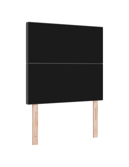 Testiera LED con testiera Grigio scuro 90 cm Poliestere