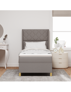 Letto a molle con materasso Talpa 140 x 200 cm Tessuto