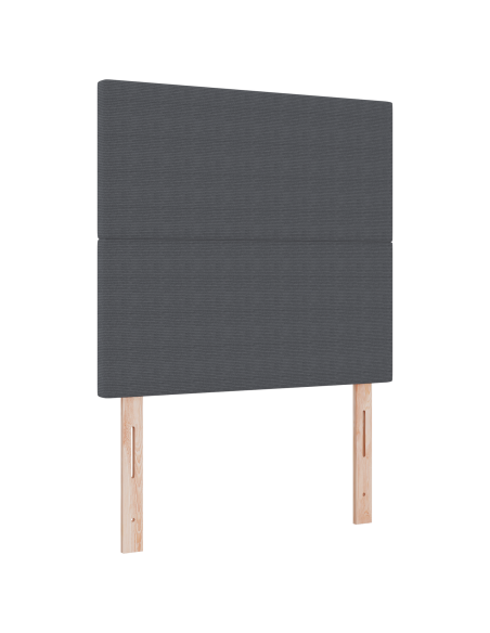 Testata LED  Grigia Scura 100 cm in Tessuto Corda