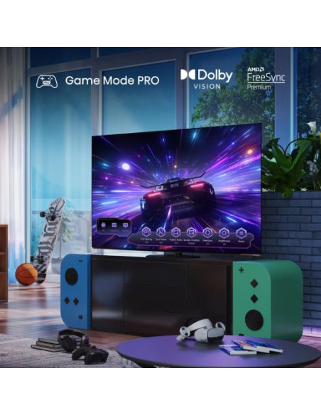 Hisense 55A86N TV 139,7 cm (55") 4K Ultra HD Smart TV Wi-Fi Nero, Grigio 150 cd/m²