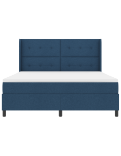 Letto a molle con materasso Blu 180 x 200 cm Tessuto 2