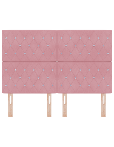 Testiera LED con luci a strisce a LED Rosa 144 cm Poliestere